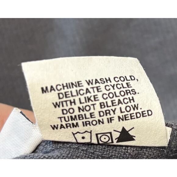 NWT Krisa By Revolve Size XL 100% Linen Wide Leg Gray Pants Lagenlook Grunge - Picture 8 of 12